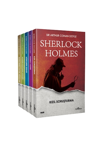 Sherlock Holmes Serisi Seti - 5 Kitap Takım - Yediveren Yayınları N11.2137