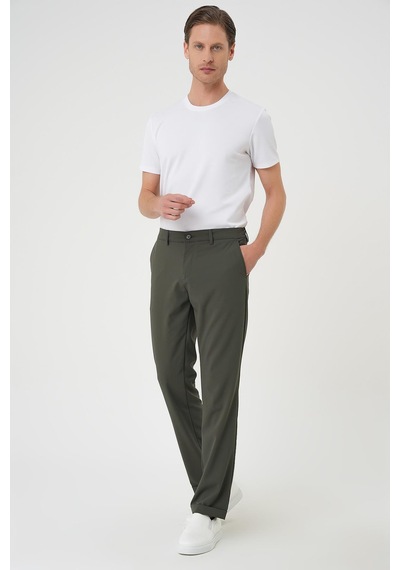 Efor Comfort Fit Beli Lastikli Haki Jogger Pantolon P 1185 Haki