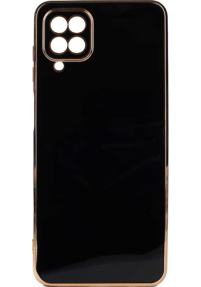 Teknomoda Samsung Uyumlu Galaxy A12 Kılıf Kenarları Gold Kamera Korumalı Renkli Pastel Silikon