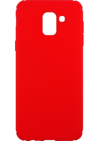 Nettech Samsung Galaxy J600 J6 Uyumlu Plane Seri Arka Koruma Kılıf - Kırmızı Kirmizi