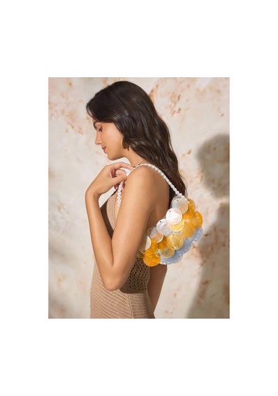 Lilly Golden Nacre Handbag Çanta Sarı Sarı