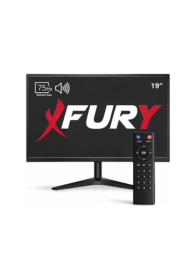 Fury 19" Led Monitör 75hz 5ms Dahili Hoparlörlü Uzaktan Kumandalı Hdmı Vga Geniş Ekran