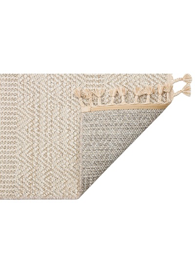 Soho Sh 01 Beige Hav Vermeyen Özel Ipler Ile Üretilen Etnik Örgü Desenlere Sahip Makine Halısı
