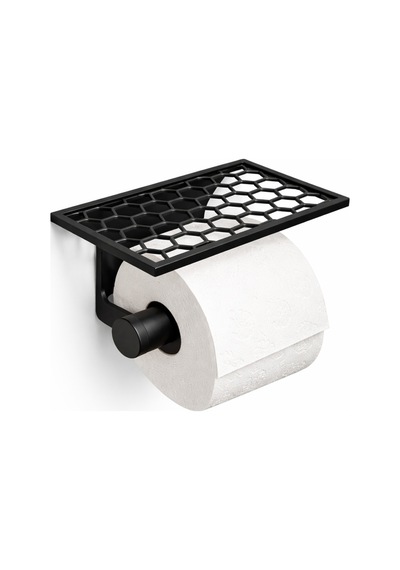 Modern Altıgen Raflı Tuvalet Kağıdı Askılığı Üst Raflı Wc Kağıtlık Sert Plastik Dayanıklı Çok Renkli