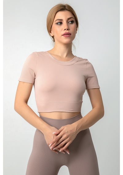Doremi Dikişsiz Kısa Spor Üst-22621 001
