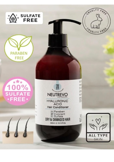 Neutrevo Professional No:1 Hyaluronic Acid Serisi Nem Ve Dolgunluk Veren Saç Bakım Kremi 540 Ml