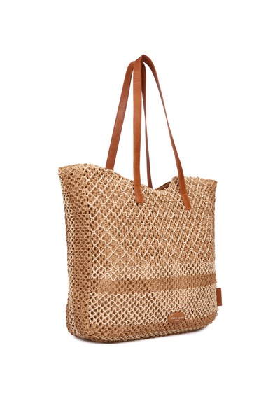 Pierre Cardin Kadın Hasır Omuz Çantası 05pc25y1502 Naturel