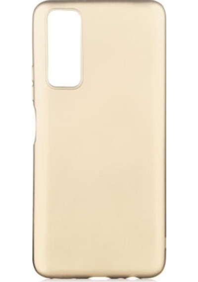 Huawei P Smart 2021 Kılıf Esnek Yapılı İnce Slim Silikon Kapak Ryc/premier Gold