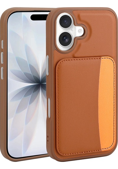 Apple iPhone Uyumlu 16 Kılıf Kartlıklı Zore X-kart Silikon Kapak Çok Renkli