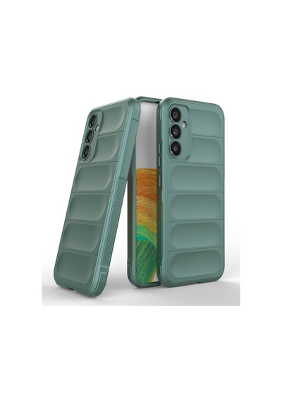 Samsung Galaxy  Uyumlu,  A15 4g Kılıf Optimum Silikon - Koyu Yeşil