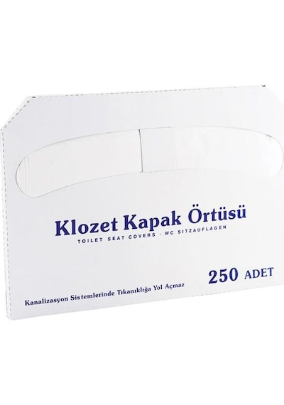 Şeylişeyler - Klozet Kapak Örtüsü 200'lü Tek Kullanımlık Hijyenik Tuvalet Kağıdı 1 Paket