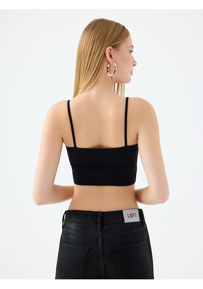 Loft Crop Kadın Top Lf2038438 Q1.v1 Siyah