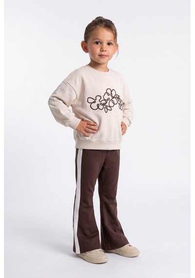 Cichlid Kız Çocuk Sweatshirt Bej