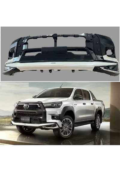 Autogp Toyota Hilux Ön Tampon Eki Koruması Modellista 2019+ Cmtohmdbk