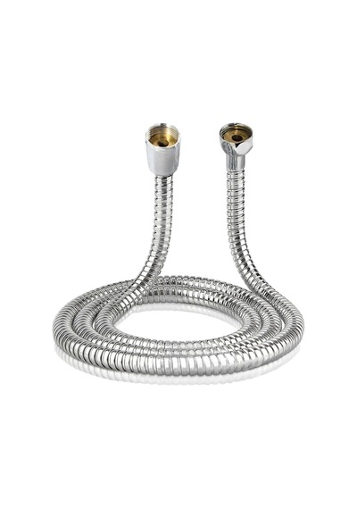Ahlez Banyo Spiral Duş Hortumu 2 Metre Kenetli Duş Hortum Zinciri Krom