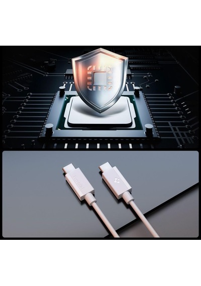 Usb-c To Usb-c 1 Metre Kablo 60w Güç/pps 2.0 Super Hızlı Şarj / 480 Mbps Data Aktarım Hızı Type-c Ekstra Dayanıklı Beyaz - Aca08717