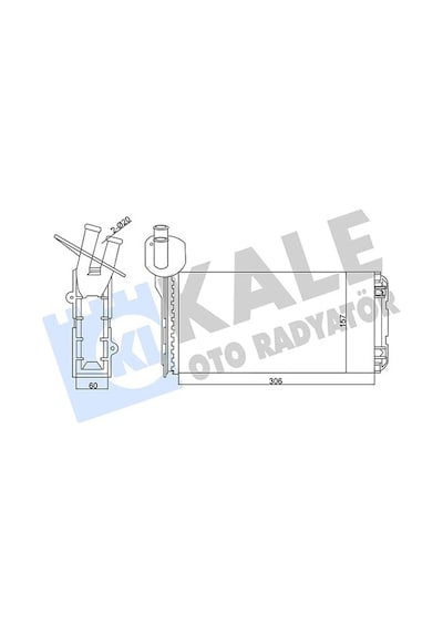 Kale Kalorifer Radyatörü Al/mknk Volkswagen Transporter T4 96-03 Kal 346450