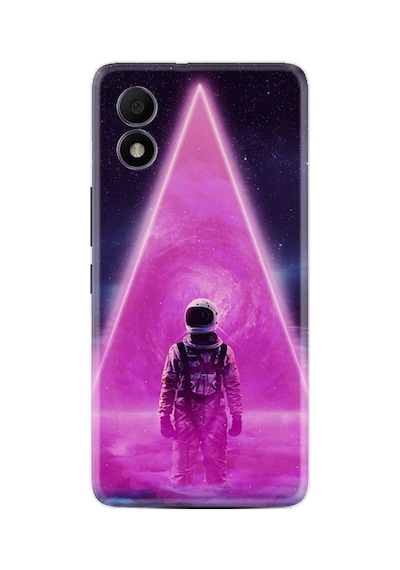 Tcl 303 Kılıf Excode Resimli Desenli Silikon Platinium Series Astro Purple2 1907