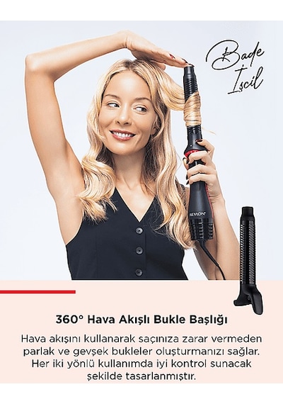 Revlon Rvdr5371 One Step Blow Dry Multi Air Styler 5'i 1 Arada Saç Kurutma Ve Şekillendirici Siyah