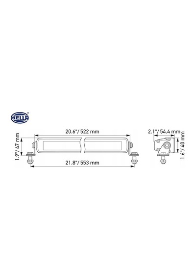 HELLA 10V-30V SLİM LED BAR OFF-ROAD 105W 5700K 6000 LÜMEN (21 LED