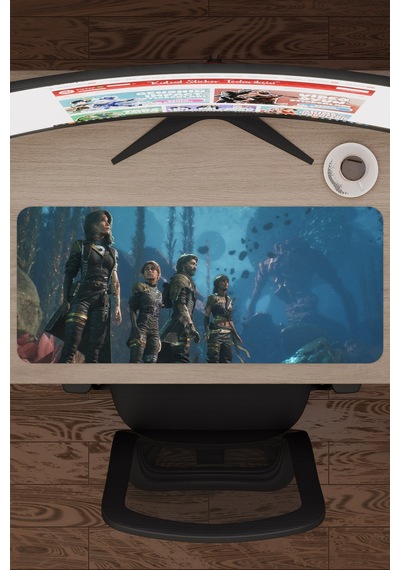 Expedition 33 Kaymaz Dikişli Kauçuk Oyuncu Mousepad V4 - 70x30 Xl Gaming Mouse Pad Fare Altlığı