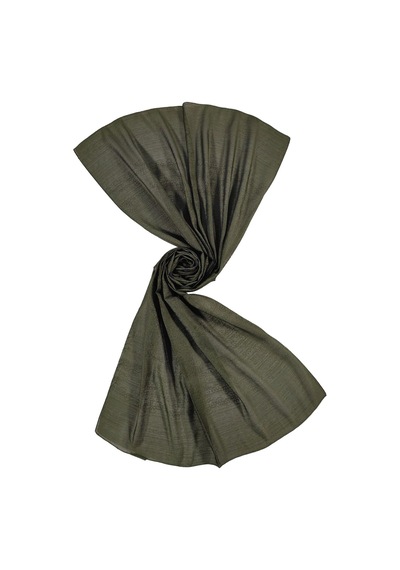 Mim Eşarp Mısırlı Eşarpları Parıltılı Elegance Monogram Prenses Şal Haki