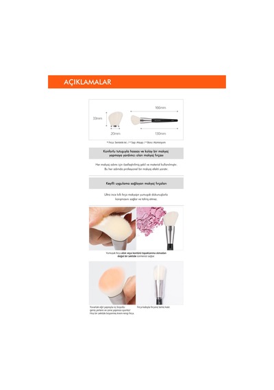 Missha Artistool Cheek & Shading Brush Allık Ve Gölgelendirme Fırçası #203