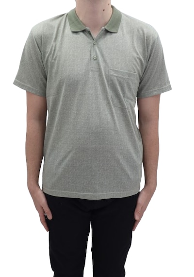 Santa Dmctekstil Erkek Jakarlı-003 Desenli Klasik Kesim Rahat Kalıp Tek Cepli Polo Yaka T-shirt Yeşil Santa Dmctekstil Erkek Jakarlı-003 Desenli Klasik Kesim Rahat Kalıp Tek Cepli Polo Yaka T-shirt Yeşil