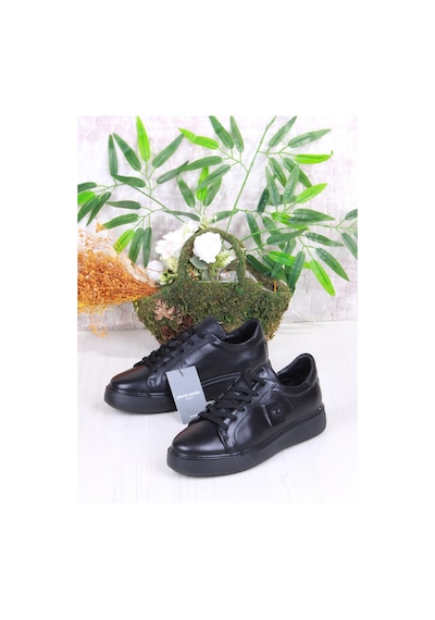 Pierre Cardin 1362002 Siyah Orijinal Ürün İç Ve Dış Hakiki Deri Sneaker Erkek Ayakkabı Siyah