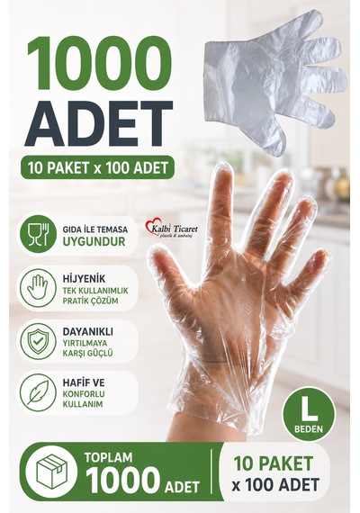 Şeffaf Eldiven 1000 Adet Hışır Poşet Eldiven Kullan At Tek Kullanımlık Eldiven
