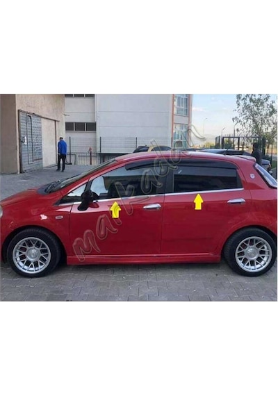 Fiat Grande Punto Krom Cam Çıtası 2005 Sonrası 6 Parça Paslanmaz