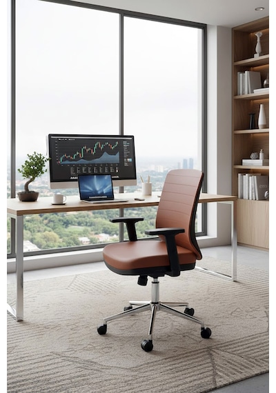 Ofisbazaar Up Deri Çalışma Koltuğu Ergonomik Şef Ve Toplantı Koltuğu Martin09 Kahverengi Deri Kahverengi Ofisbazaar Up Deri Çalışma Koltuğu Ergonomik Şef Ve Toplantı Koltuğu Martin09 Kahverengi Deri Kahverengi