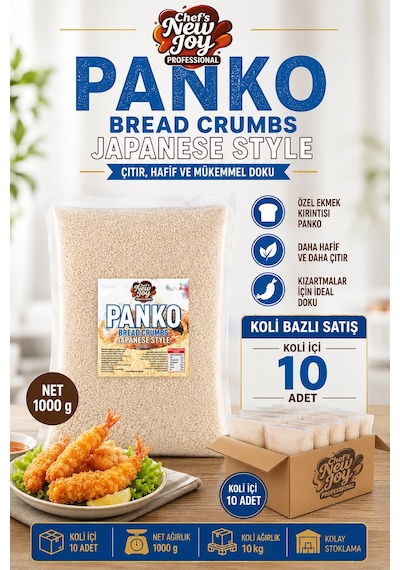Ekmek Kırıntısı Panko 1000 G X 10 Adet - 1 Koli Koli Bazlı Avantaj Paketi