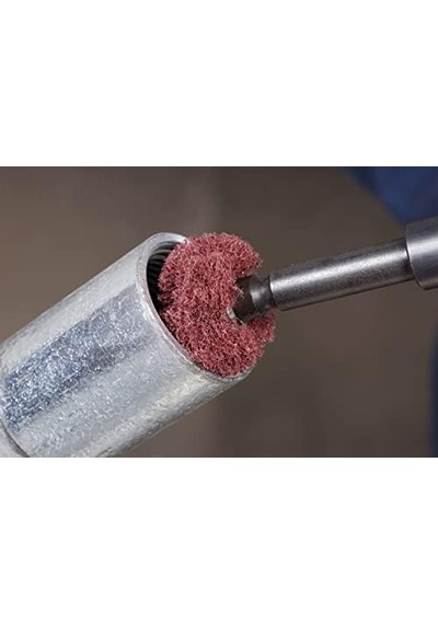 Standard Abrasives Buff And Blend Buff Hp - Çok İnce Kum Alüminyum Oksit - Metal Çapak Alma Buff - 1" X 3/8", 2 Kat X 8-32 - 10'lu Paket