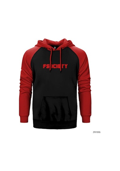 Mr Robot Fsociety Sarı Renk Reglan Kol Sweatshirt / Hoodie
