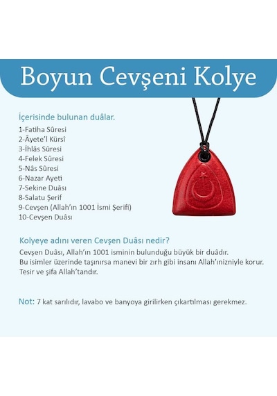 Boyun Cevşeni Lila Renk Cevşenü'L Kebir N11.1198