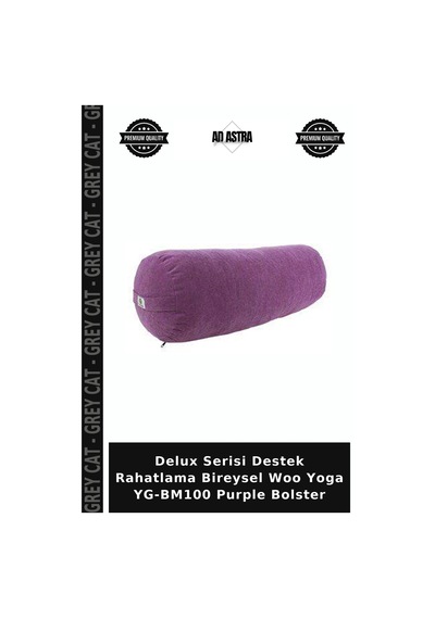 Delux Serisi Destek Rahatlama Bireysel Woo Yoga Yg-bm100 Purple Bolster Mor