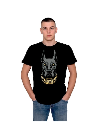 Doberman Dog Koruyucu Dost Tişört Unisex T-shirt 001