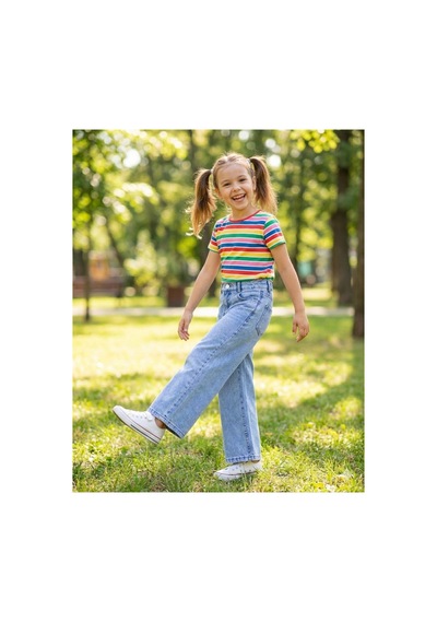 Erdem Kıds Kız Çocuk Jean Pantolon Palazzo Geniş Bol Paça Okul Kot Pantolon Açık Mavi Açık Mavi Erdem Kıds Kız Çocuk Jean Pantolon Palazzo Geniş Bol Paça Okul Kot Pantolon Açık Mavi Açık Mavi