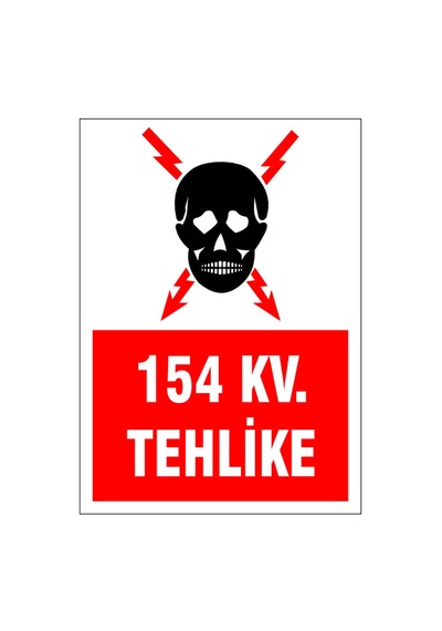 154 Kv. Teklike, İsg Uyarı Levhası