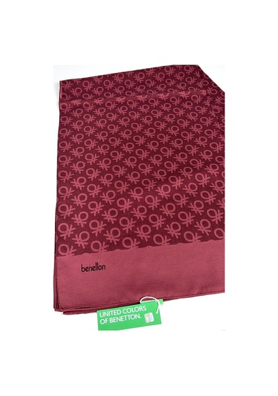 Benetton Elegante Uno Şal 1023 Koyu Bordo