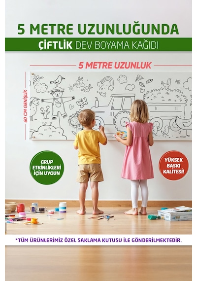 Çiftlik Hayatı Boyama Kağıdı