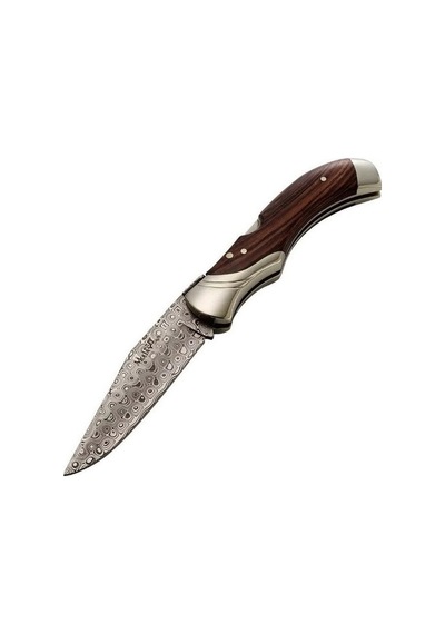 Muela Gl 9,5cm Kingwood Sap Damascus Kamp Çakı Çok Renkli