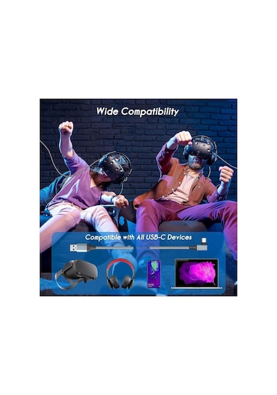 Vr5 Usb3.2 Oculus Quest 3/2/1 Pico 4 Aksesuarları Ve Pc/steam Vr, 5gbps Yüksek Hızlı Pc Veri Ak Standart
