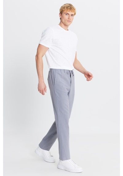 AC&Co / Altınyıldız Classics Erkek Grı Keten Slim Fit Dar Kesim Beli Bağlamalı Yan Cepli Casual Pantolon Grı AC&Co / Altınyıldız Classics Erkek Grı Keten Slim Fit Dar Kesim Beli Bağlamalı Yan Cepli Casual Pantolon Grı