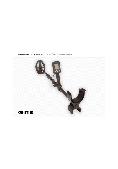Rutus Versa Dedektör 24cm Dd Başlık İle