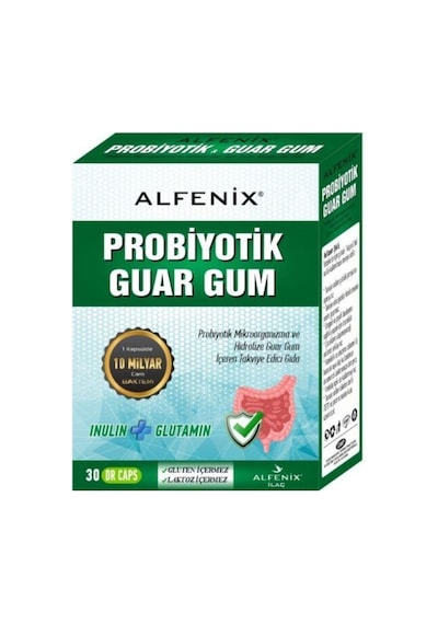 Alfenix Probiyotik Hidrolize Guar Gum 30 Kapsül