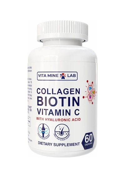 Collagen, Biotin, Vitamin C With Hyaluronic Acid 60 Capsules