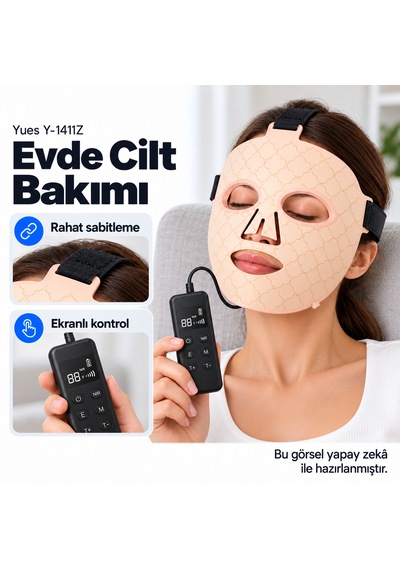 Yues Y-1411z Led Yüz Maskesi 8 Modlu Şarjlı Cilt Bakım Cihazı