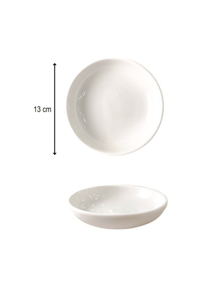 12'li Valencia Kase Sığ 13cm Krem Rinart